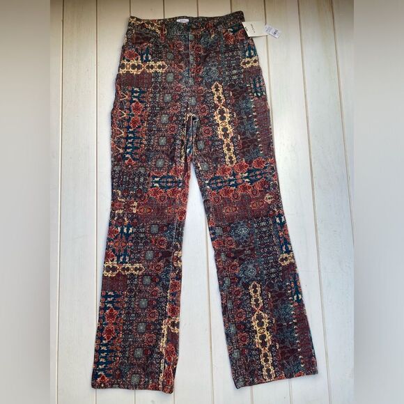 NWT RVCA Retro High Waisted Wide Leg Cords - Picture 10 of 16